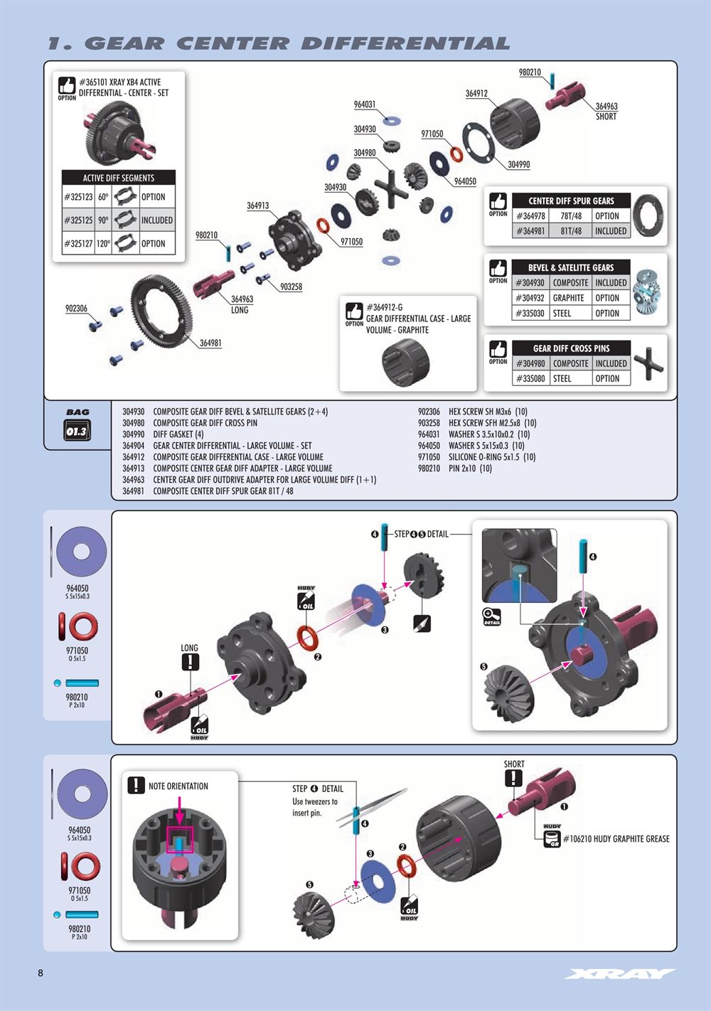 Xray - XT4 2023 (XT4'23) - Manual - Page 8