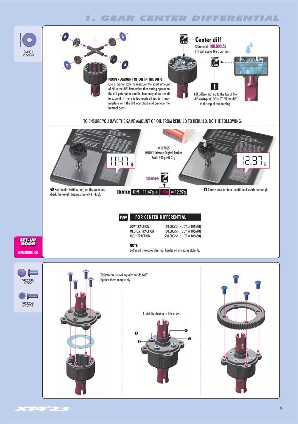 Xray - XT4 2023 (XT4'23) - Manual - Page 9