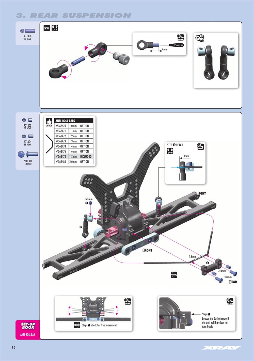 Xray - XT4 2023 (XT4'23) - Manual - Page 16