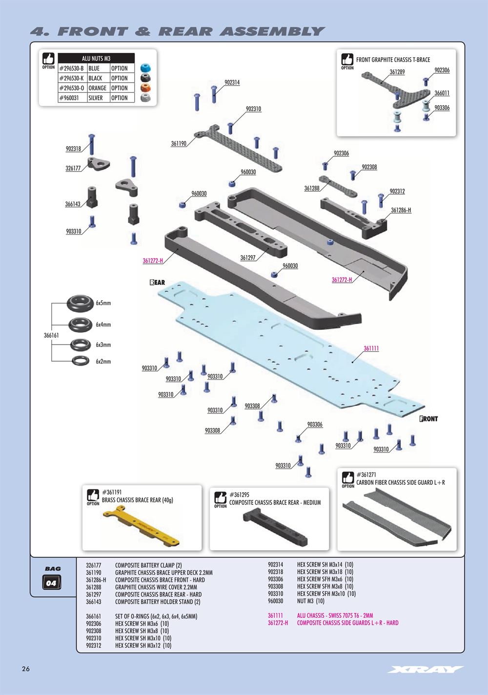 Xray - XT4 2023 (XT4'23) - Manual - Page 26