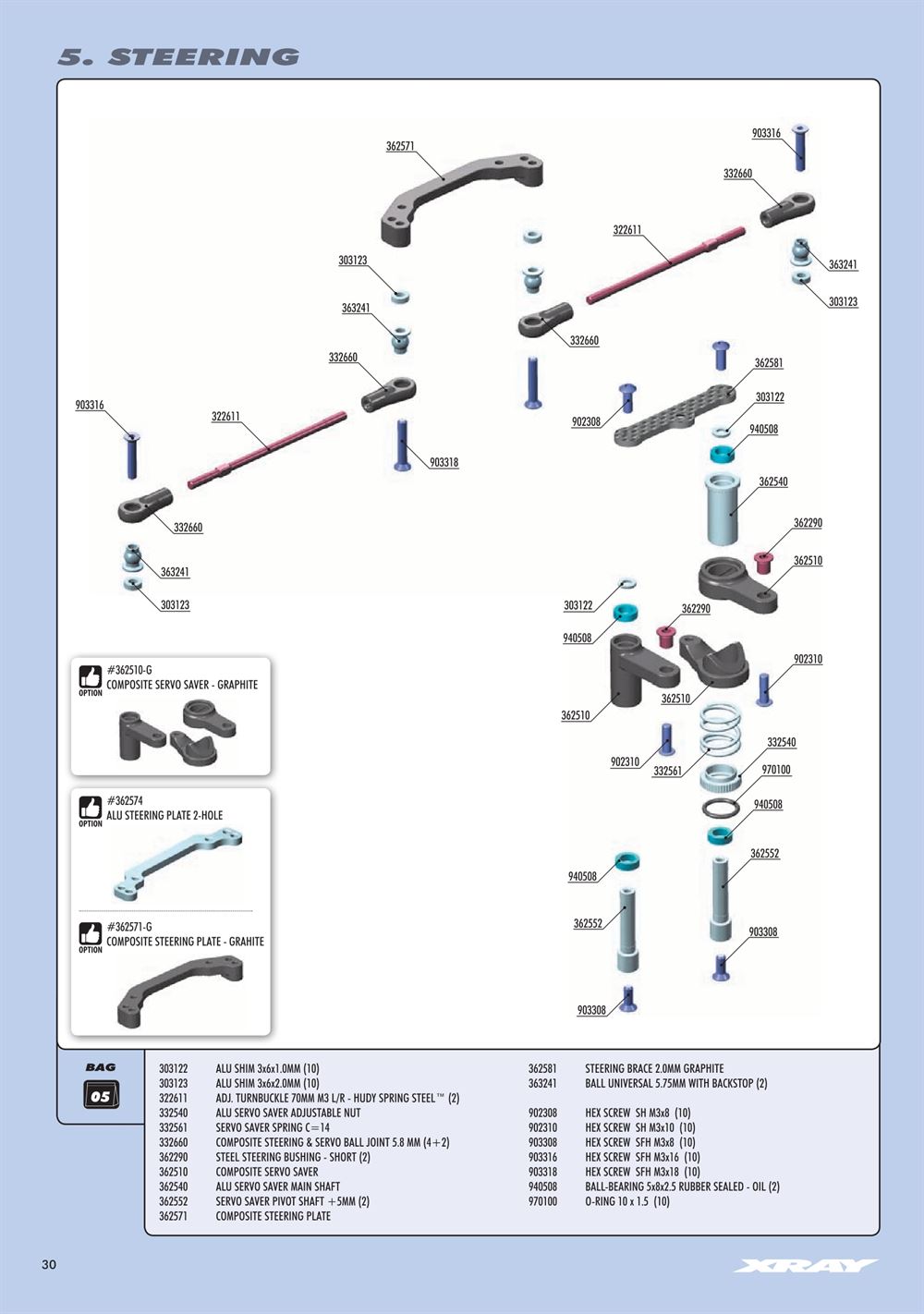 Xray - XT4 2023 (XT4'23) - Manual - Page 30