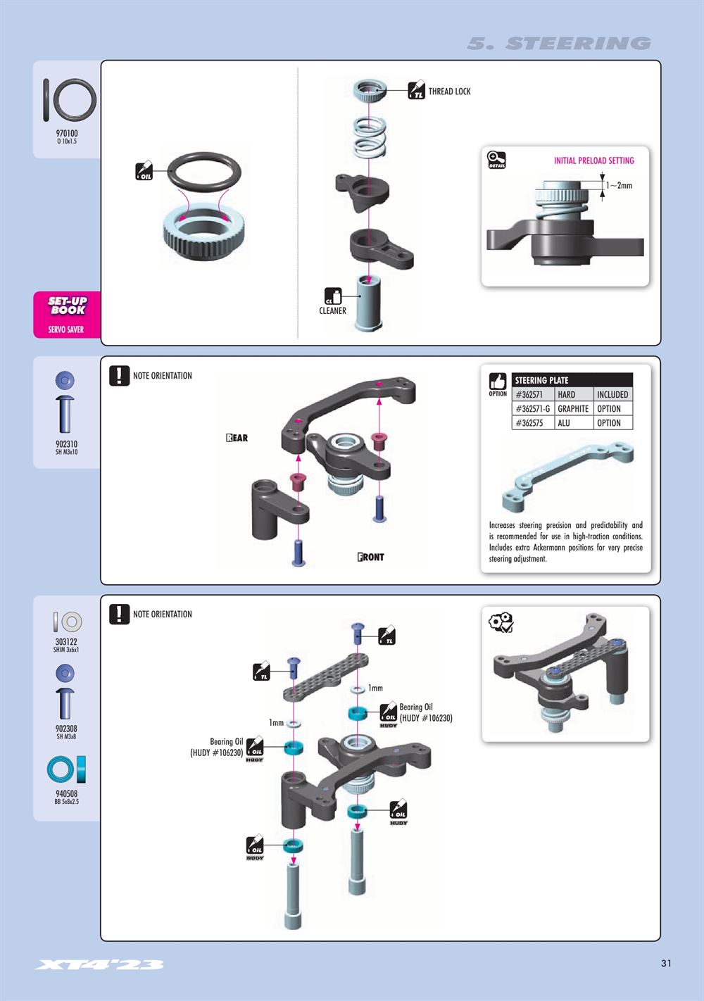 Xray - XT4 2023 (XT4'23) - Manual - Page 31