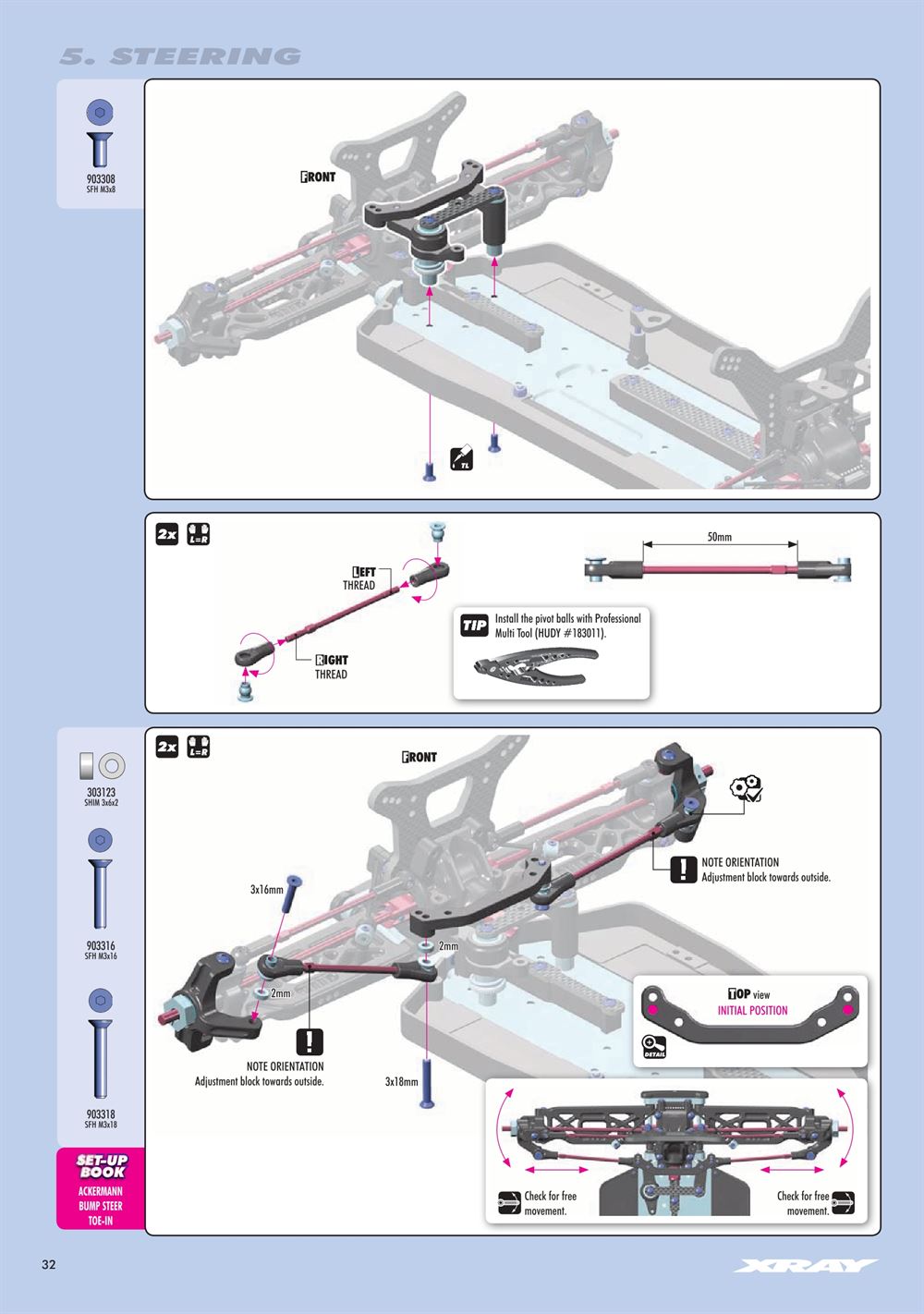 Xray - XT4 2023 (XT4'23) - Manual - Page 32