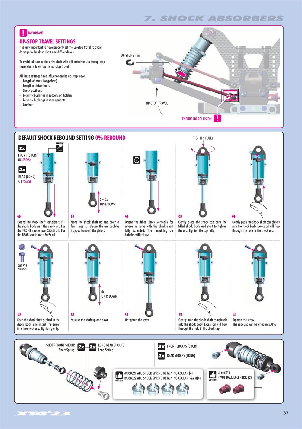Xray - XT4 2023 (XT4'23) - Manual - Page 37