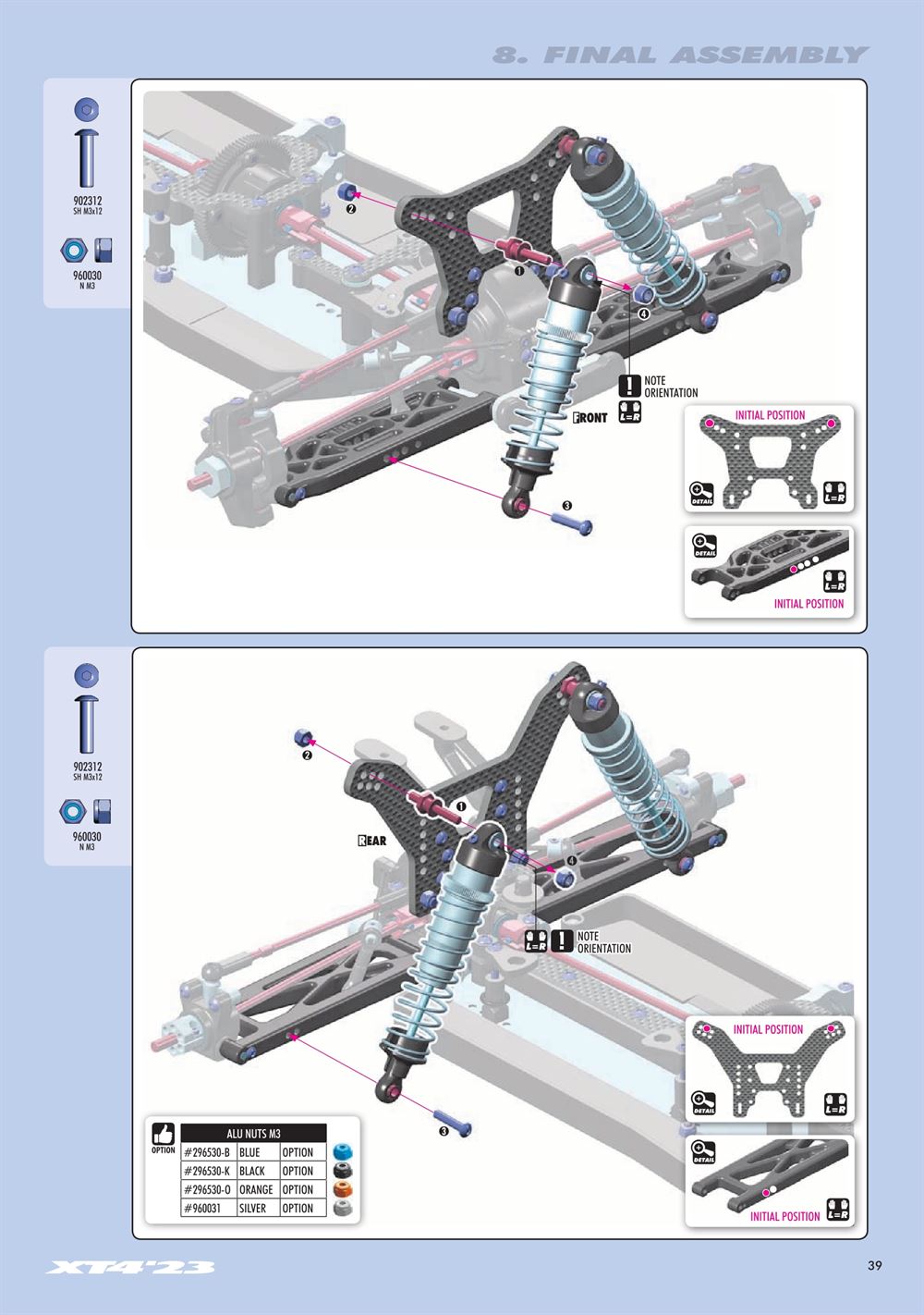 Xray - XT4 2023 (XT4'23) - Manual - Page 39