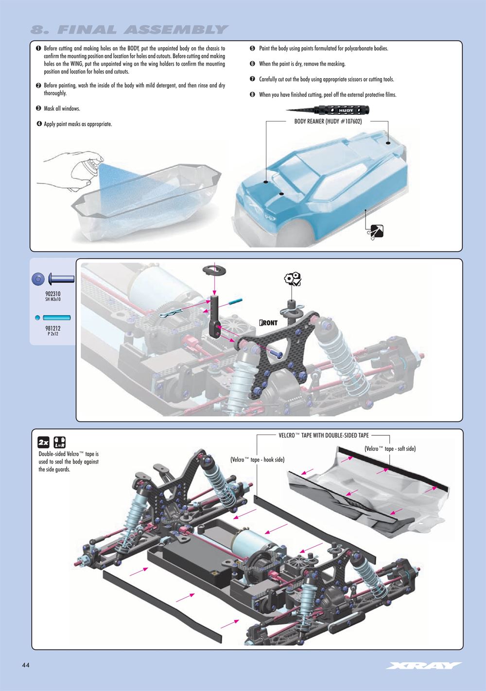 Xray - XT4 2023 (XT4'23) - Manual - Page 44