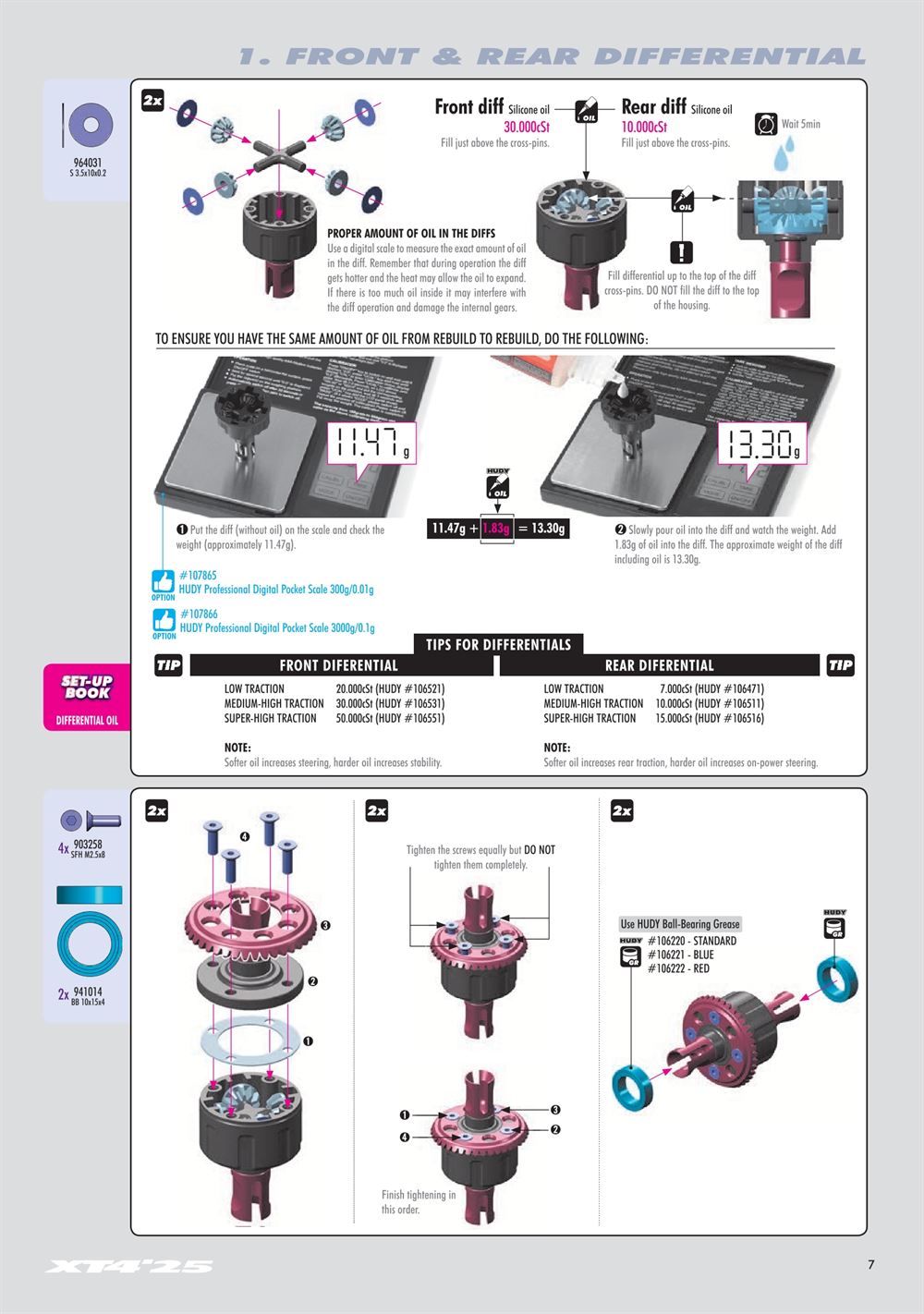 Xray - XT4 2025 (XT4'25) - Manual - Page 7