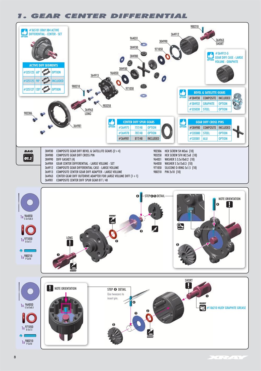 Xray - XT4 2025 (XT4'25) - Manual - Page 8