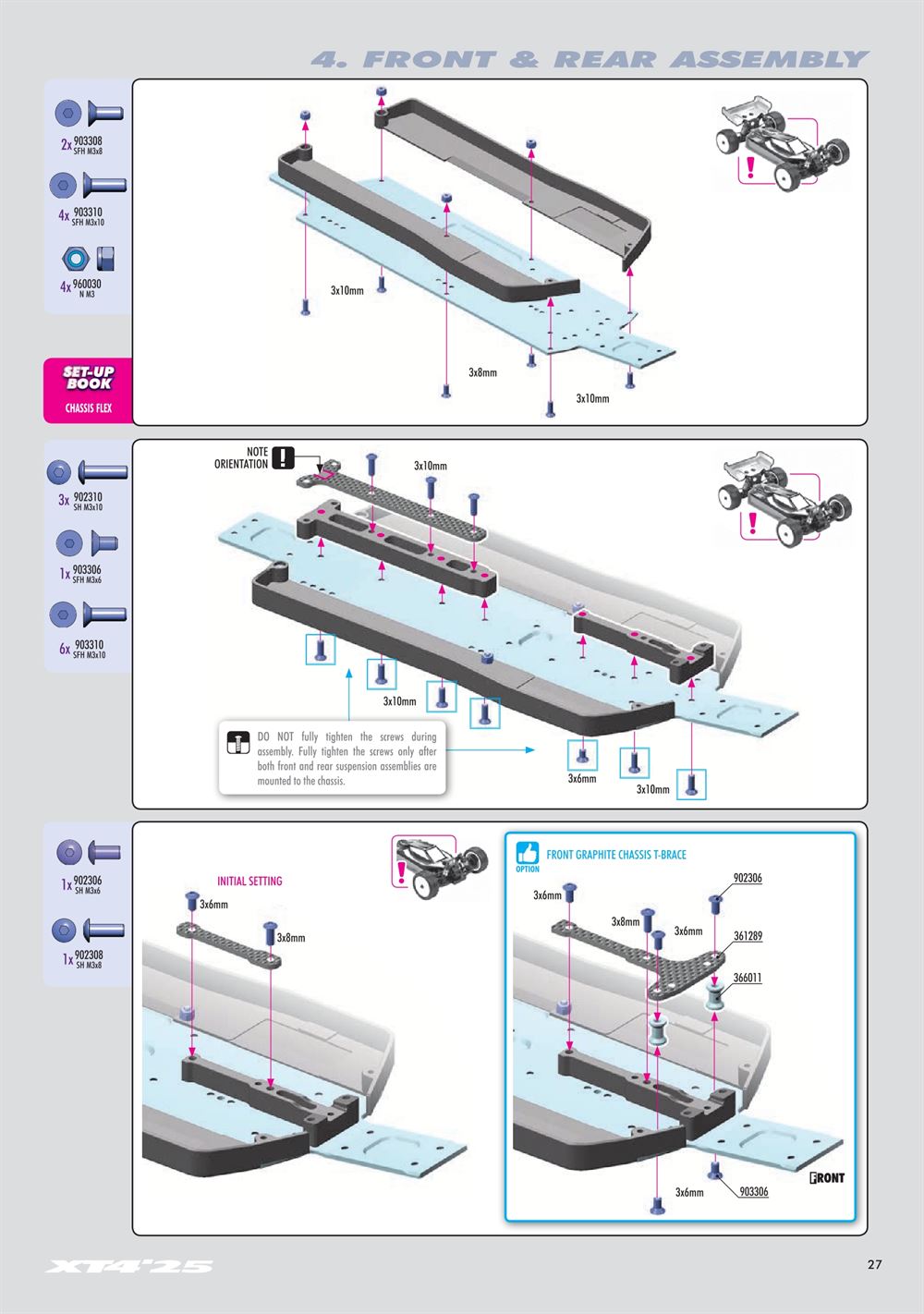 Xray - XT4 2025 (XT4'25) - Manual - Page 27