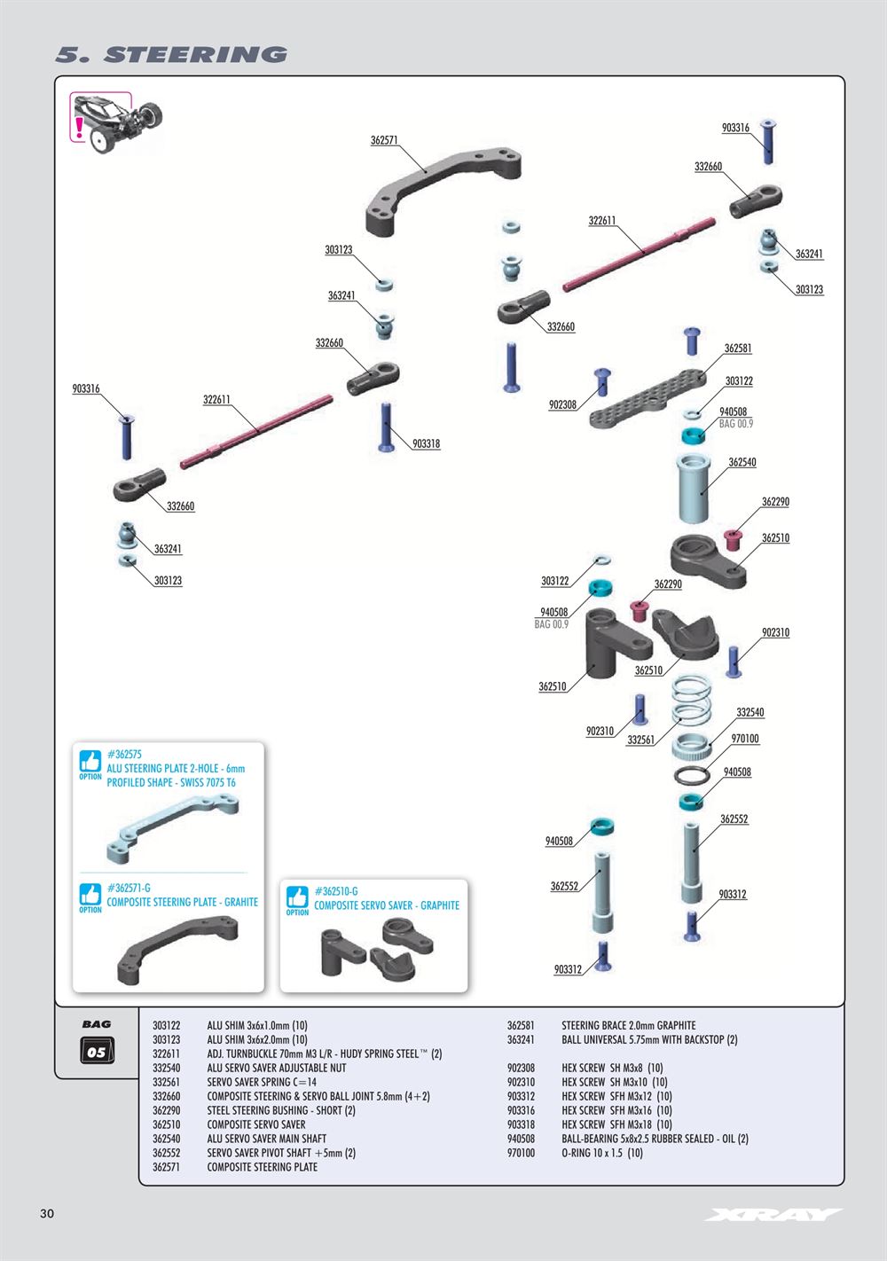 Xray - XT4 2025 (XT4'25) - Manual - Page 30