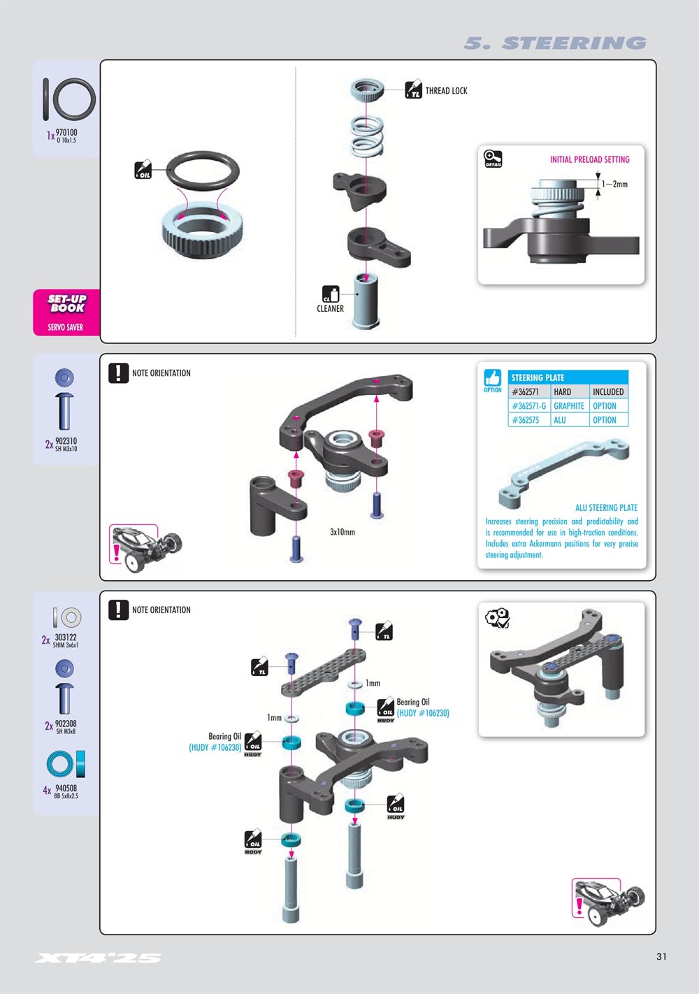Xray - XT4 2025 (XT4'25) - Manual - Page 31