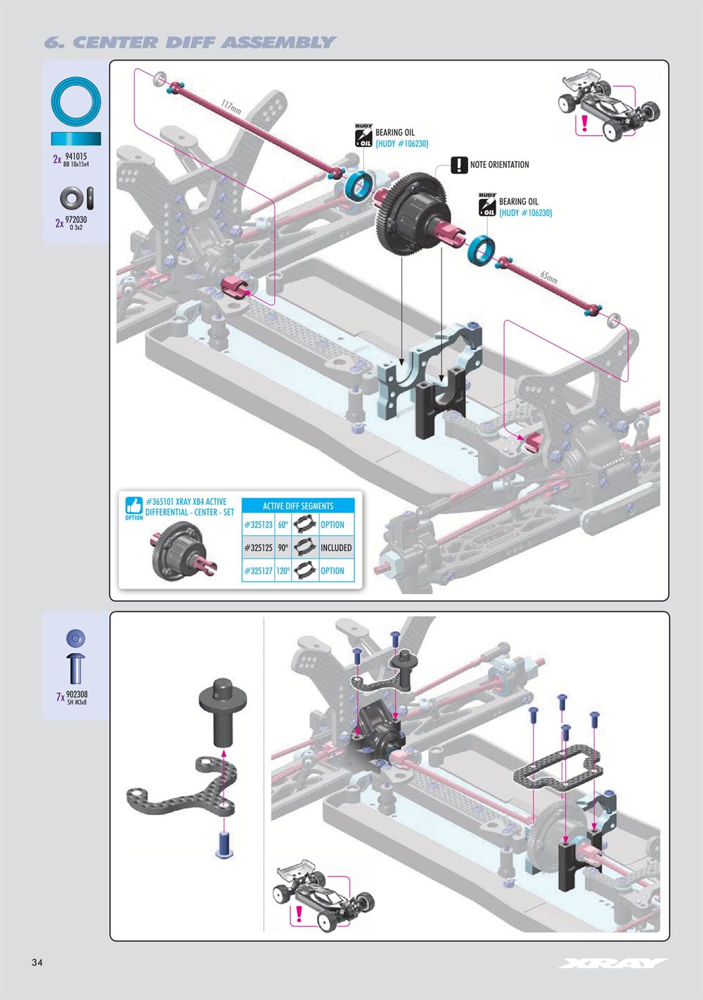 Xray - XT4 2025 (XT4'25) - Manual - Page 34