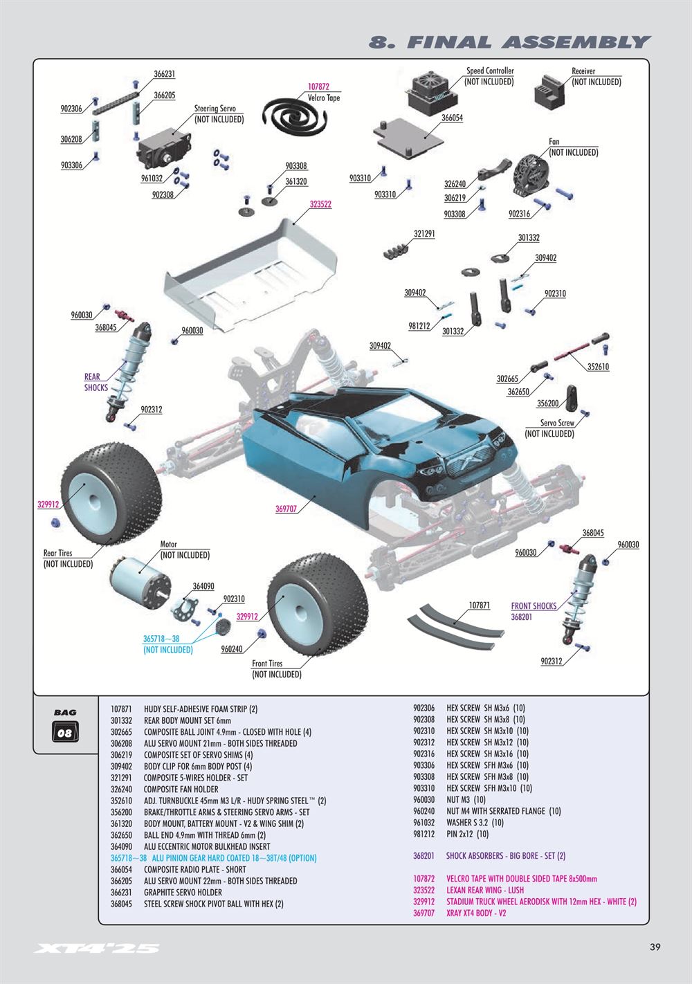 Xray - XT4 2025 (XT4'25) - Manual - Page 39