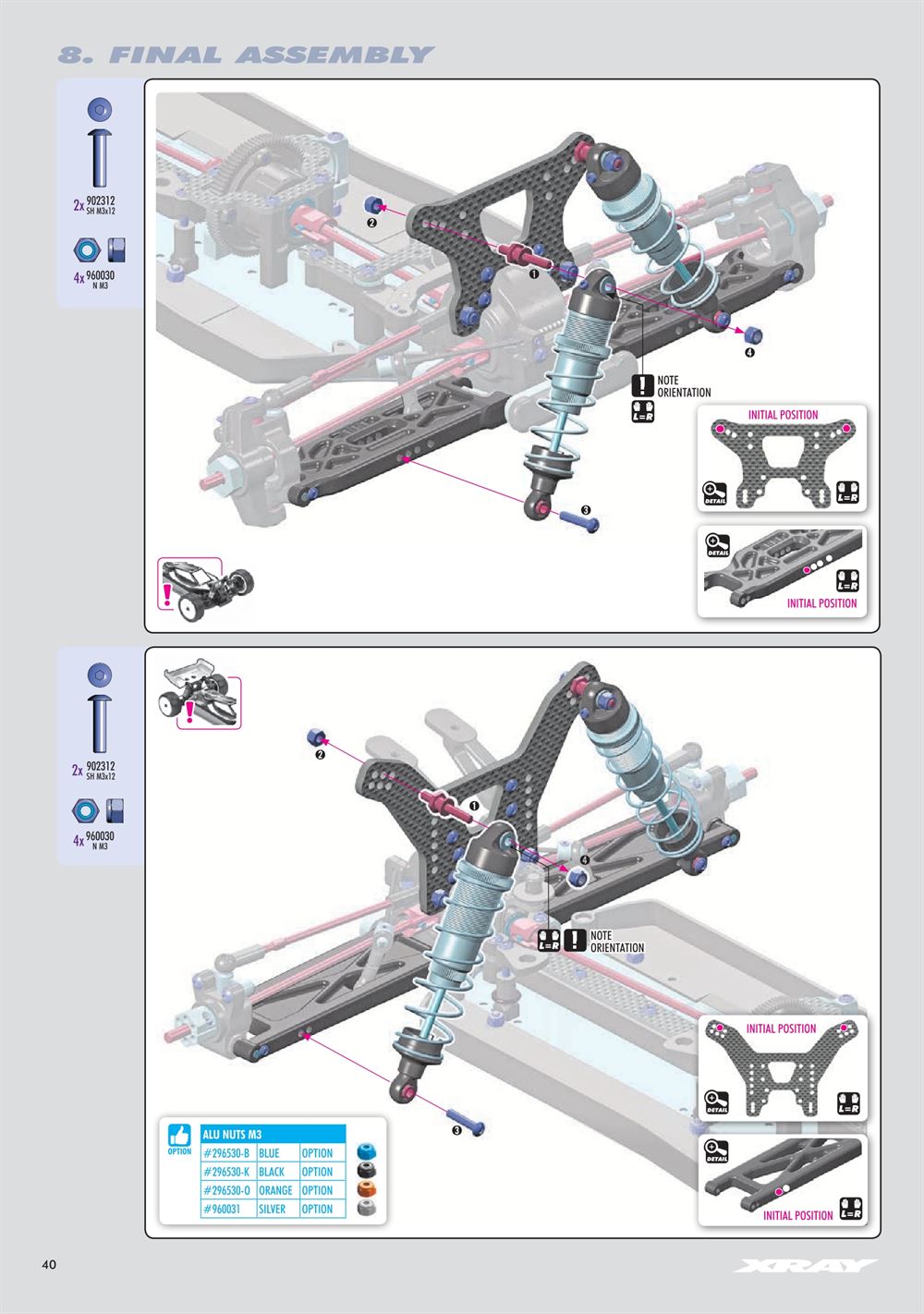 Xray - XT4 2025 (XT4'25) - Manual - Page 40