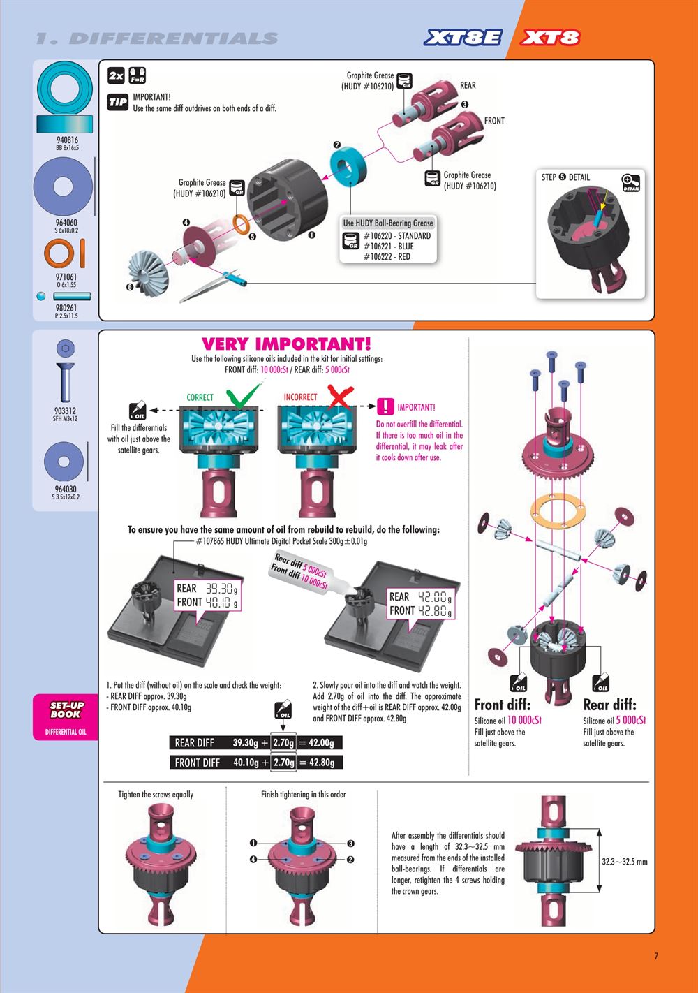 Xray - XT8.2 2019 (XT8'19) - Manual - Page 7