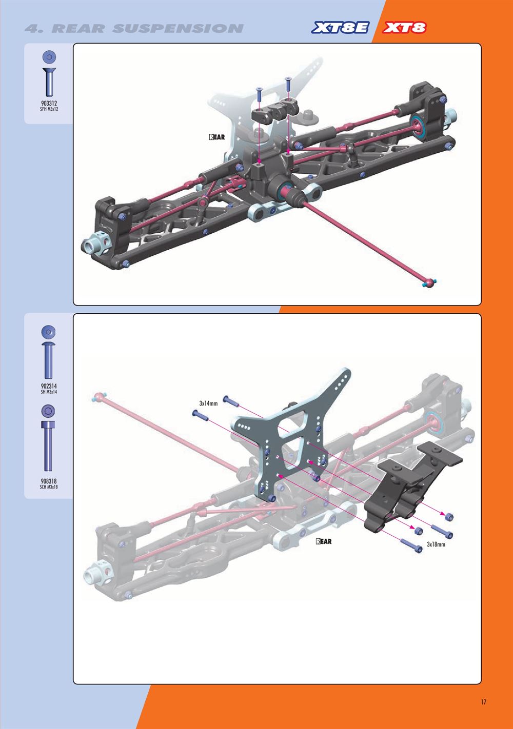 Xray - XT8.2 2019 (XT8'19) - Manual - Page 17