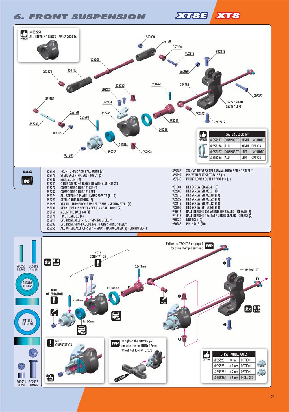 Xray - XT8.2 2019 (XT8'19) - Manual - Page 21