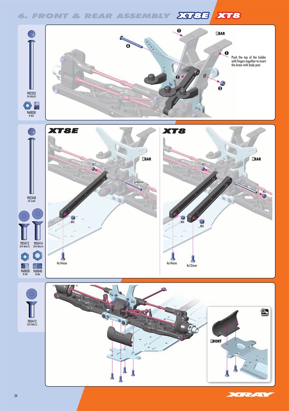 Xray - XT8.2 2019 (XT8'19) - Manual - Page 24