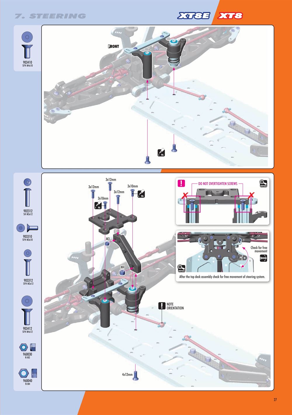 Xray - XT8.2 2019 (XT8'19) - Manual - Page 27