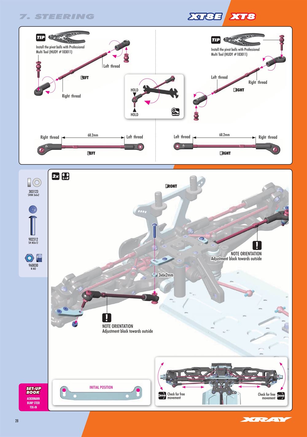 Xray - XT8.2 2019 (XT8'19) - Manual - Page 28