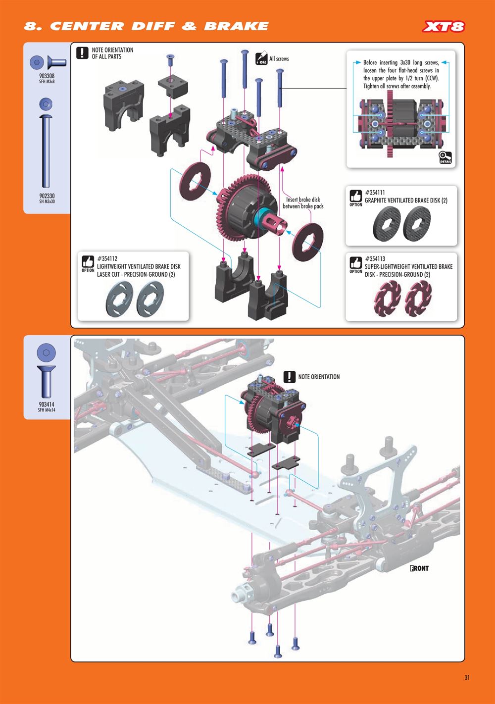 Xray - XT8.2 2019 (XT8'19) - Manual - Page 31
