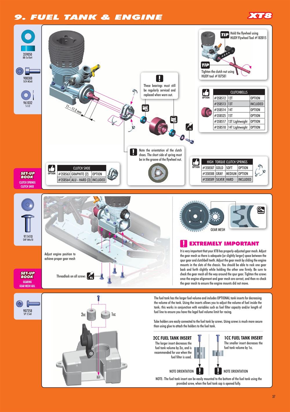 Xray - XT8.2 2019 (XT8'19) - Manual - Page 37