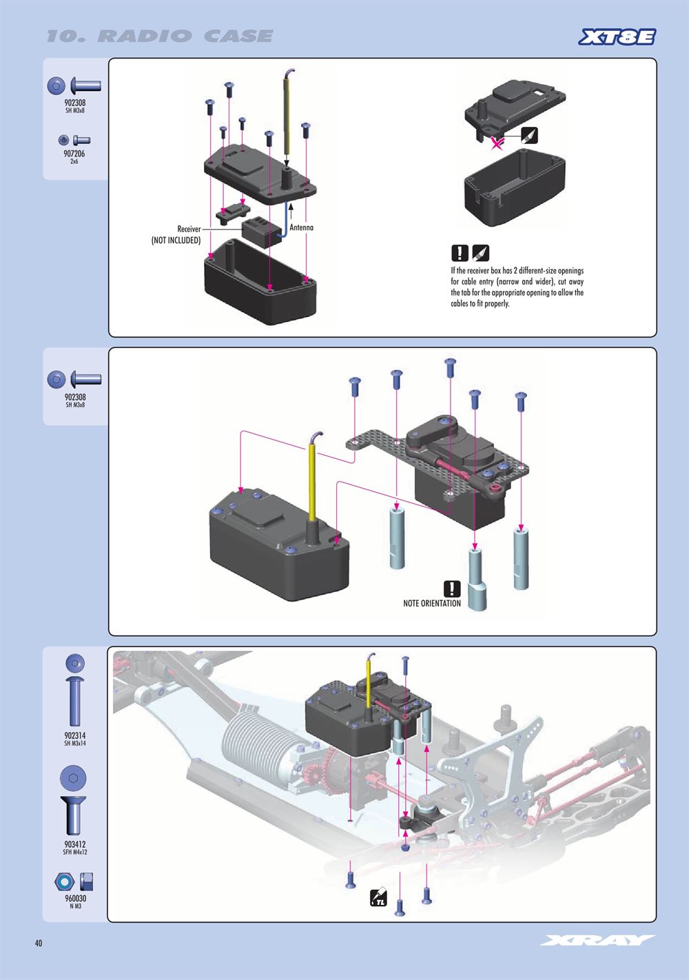 Xray - XT8.2 2019 (XT8'19) - Manual - Page 40
