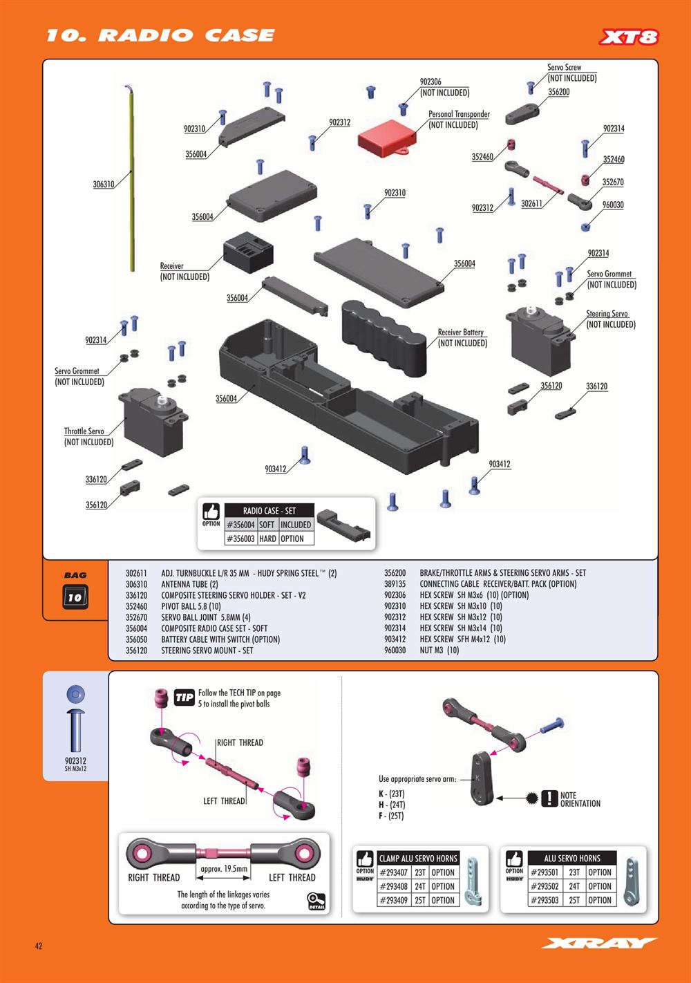 Xray - XT8.2 2019 (XT8'19) - Manual - Page 42