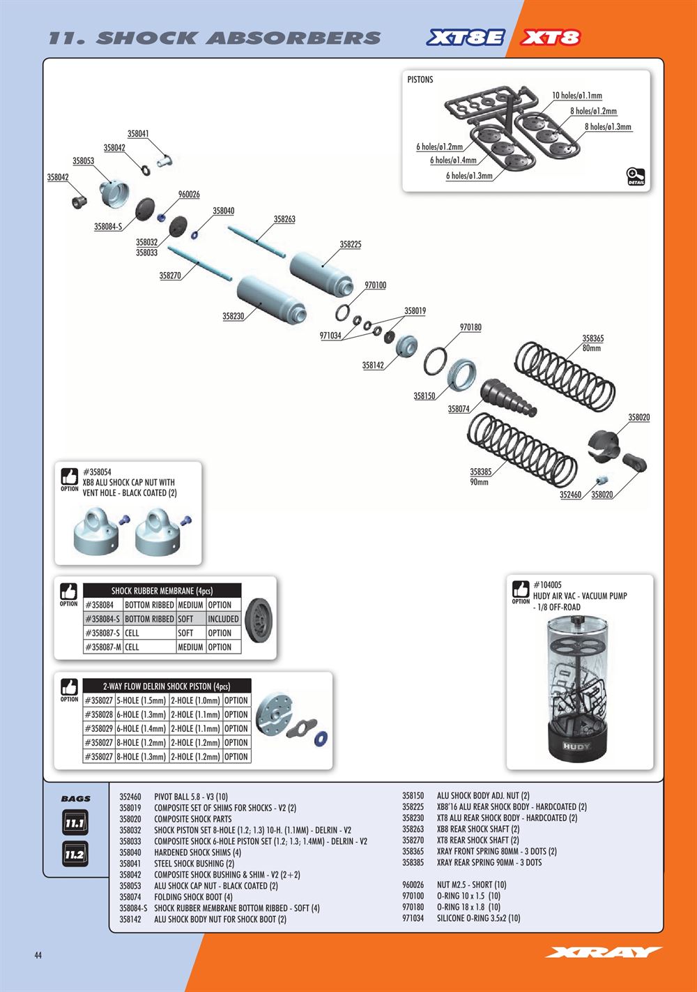 Xray - XT8.2 2019 (XT8'19) - Manual - Page 44