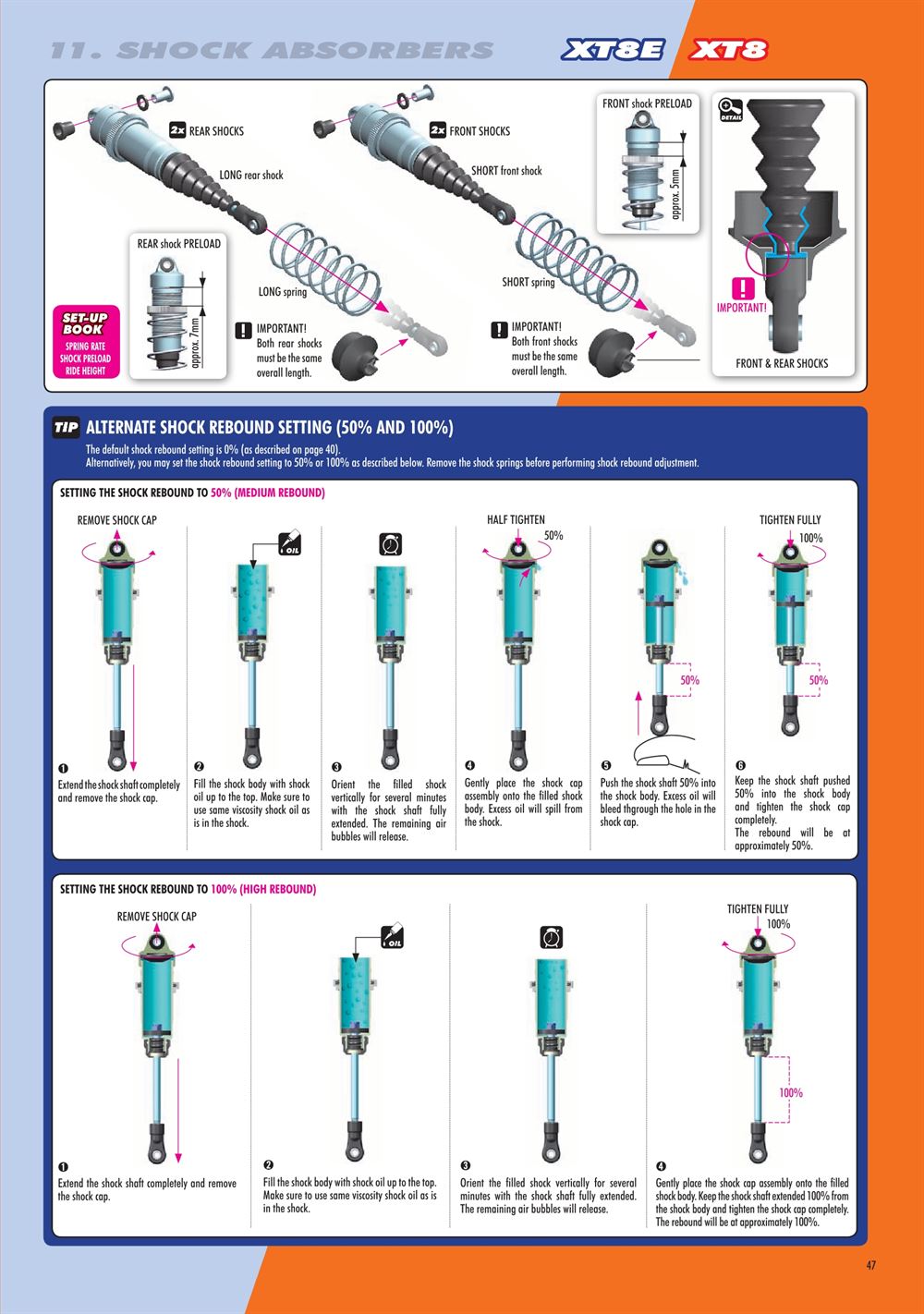 Xray - XT8.2 2019 (XT8'19) - Manual - Page 47