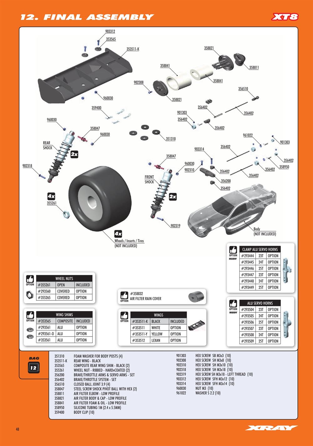 Xray - XT8.2 2019 (XT8'19) - Manual - Page 48