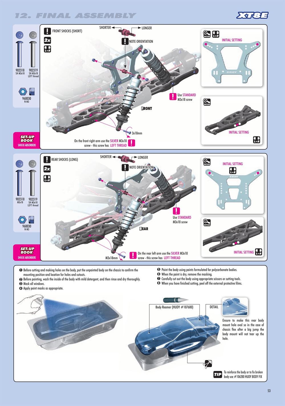 Xray - XT8.2 2019 (XT8'19) - Manual - Page 53