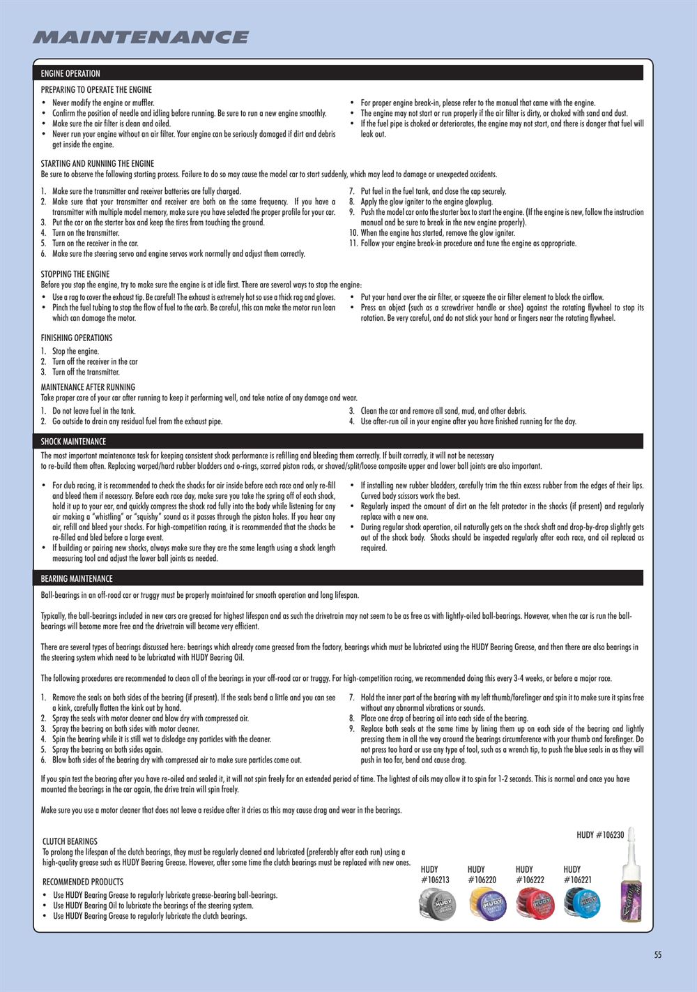 Xray - XT8.2 2019 (XT8'19) - Manual - Page 55