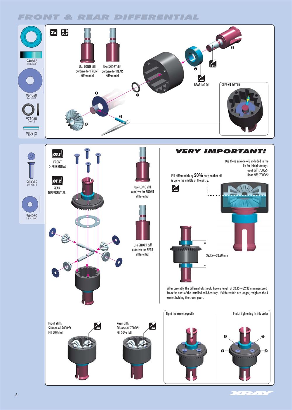 Xray - XT8 2007 Specs (XT8'07) - Manual - Page 6