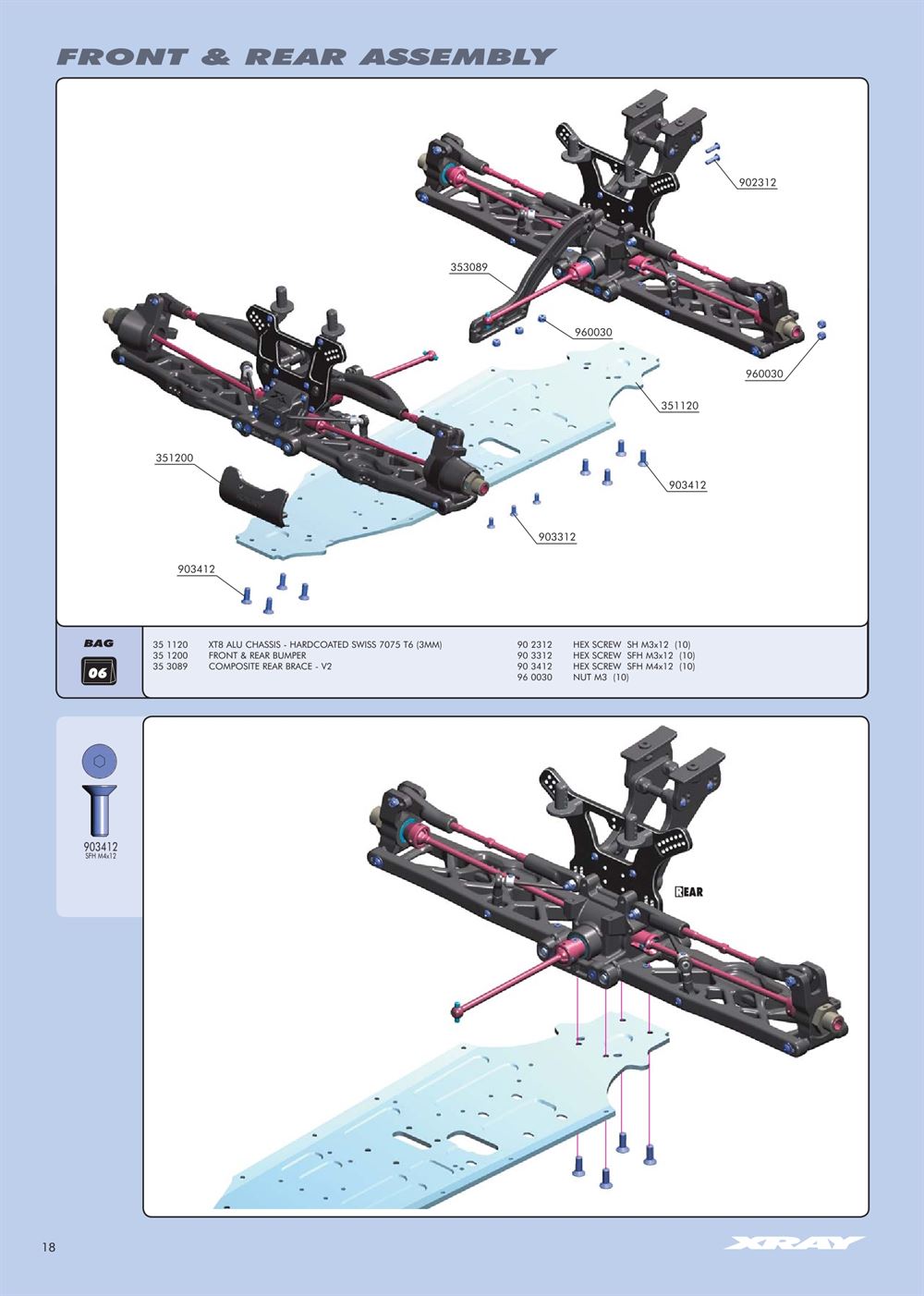 Xray - XT8 2007 Specs (XT8'07) - Manual - Page 18
