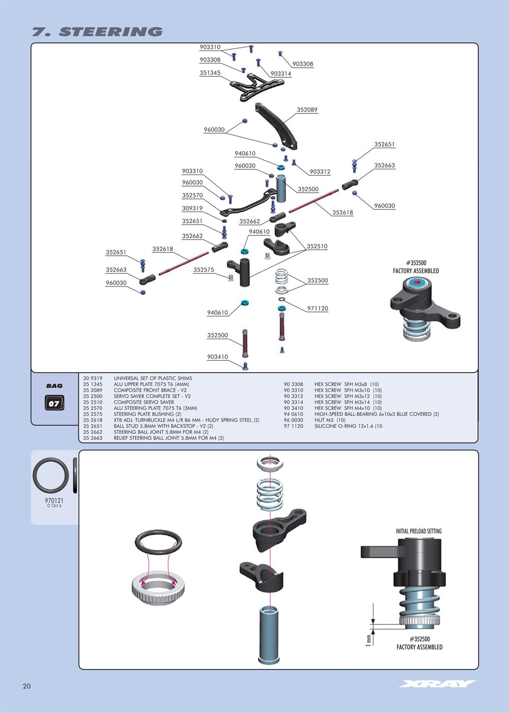 Xray - XT8 2007 Specs (XT8'07) - Manual - Page 20