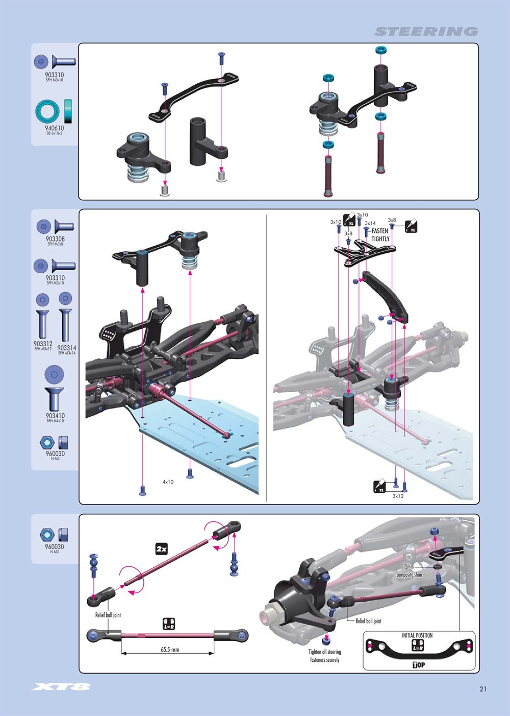 Xray - XT8 2007 Specs (XT8'07) - Manual - Page 21
