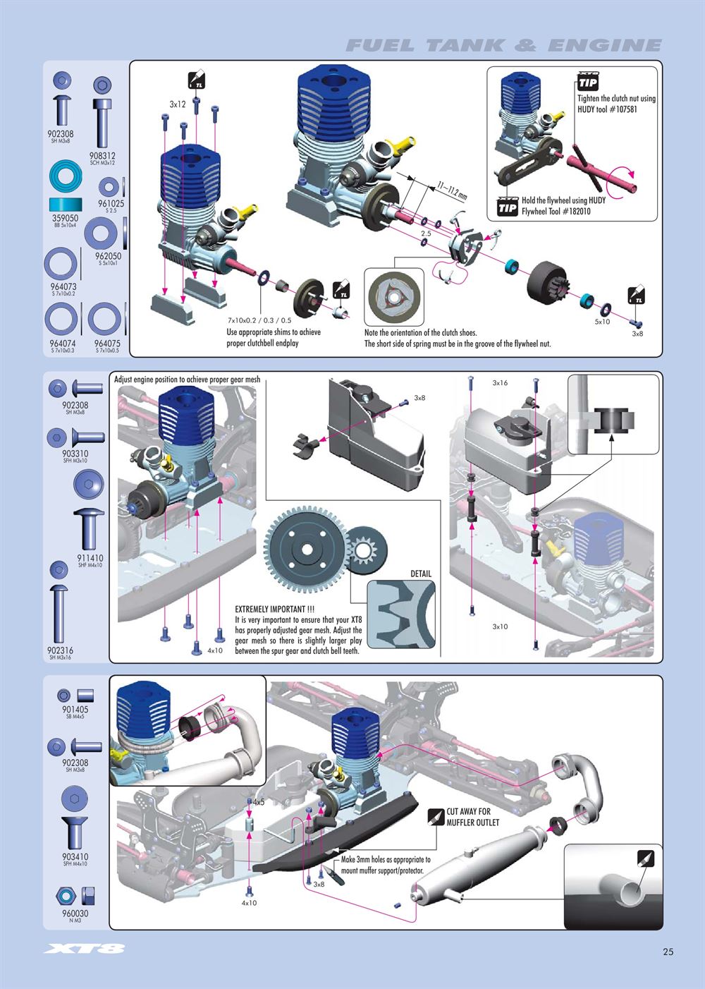 Xray - XT8 2007 Specs (XT8'07) - Manual - Page 25