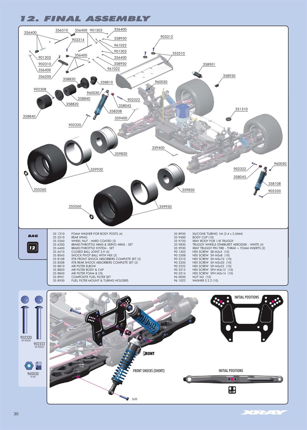 Xray - XT8 2007 Specs (XT8'07) - Manual - Page 30