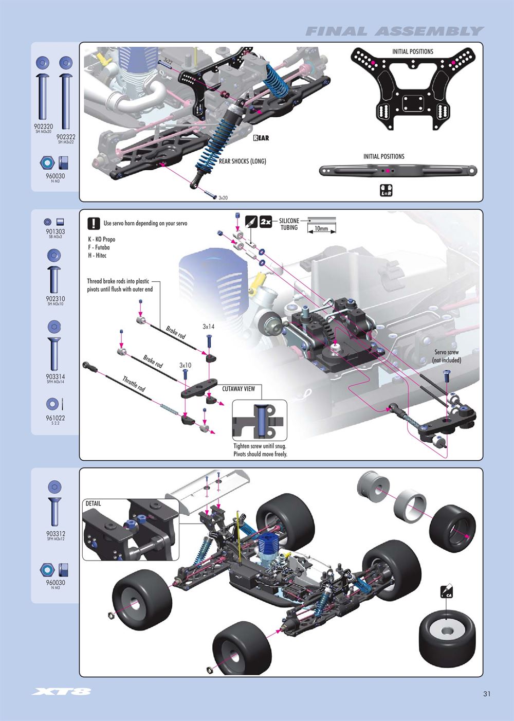 Xray - XT8 2007 Specs (XT8'07) - Manual - Page 31