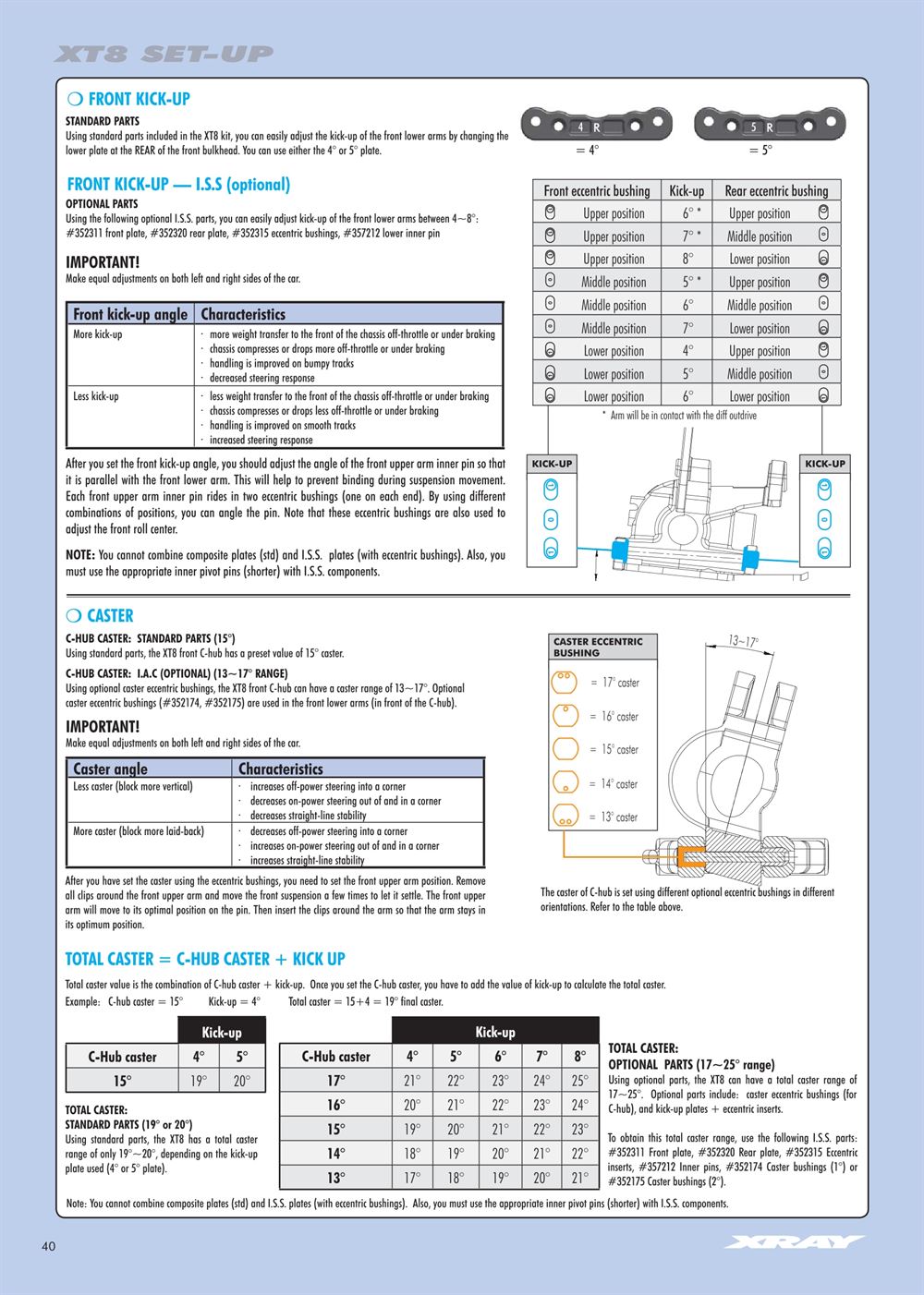 Xray - XT8 2007 Specs (XT8'07) - Manual - Page 40