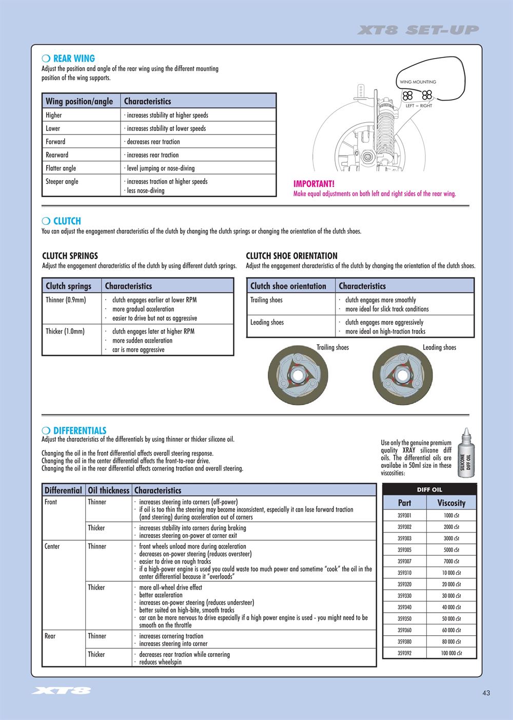 Xray - XT8 2007 Specs (XT8'07) - Manual - Page 43