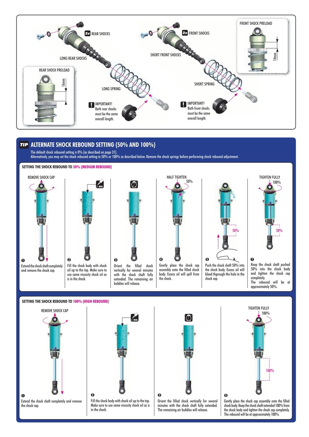 Xray - XT8 2009 Specs (XT8'09) - Supplementary Manual - Page 6