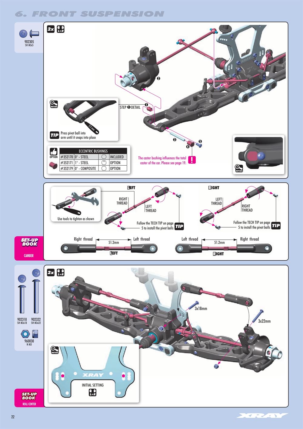 Xray - XT8 2017 Specs (XT8'17) - Manual - Page 22