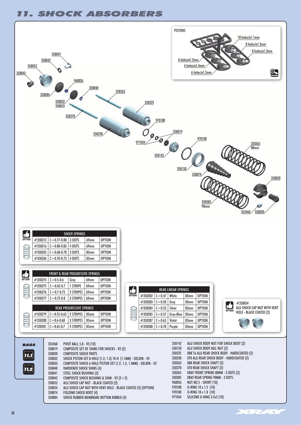 Xray - XT8 2017 Specs (XT8'17) - Manual - Page 38