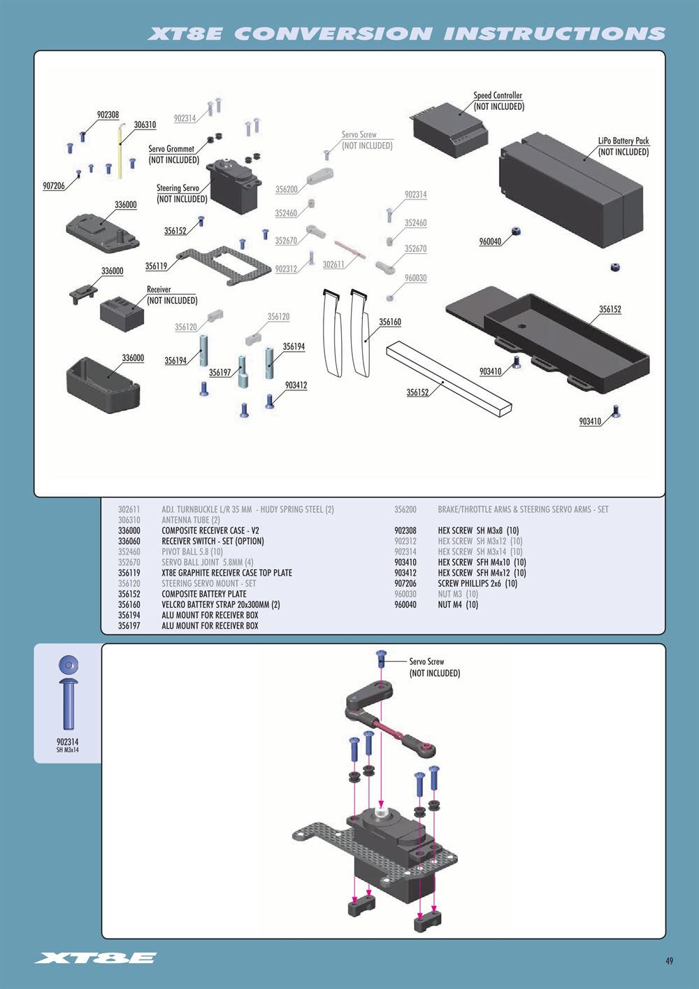 Xray - XT8 2017 Specs (XT8'17) - Manual - Page 49