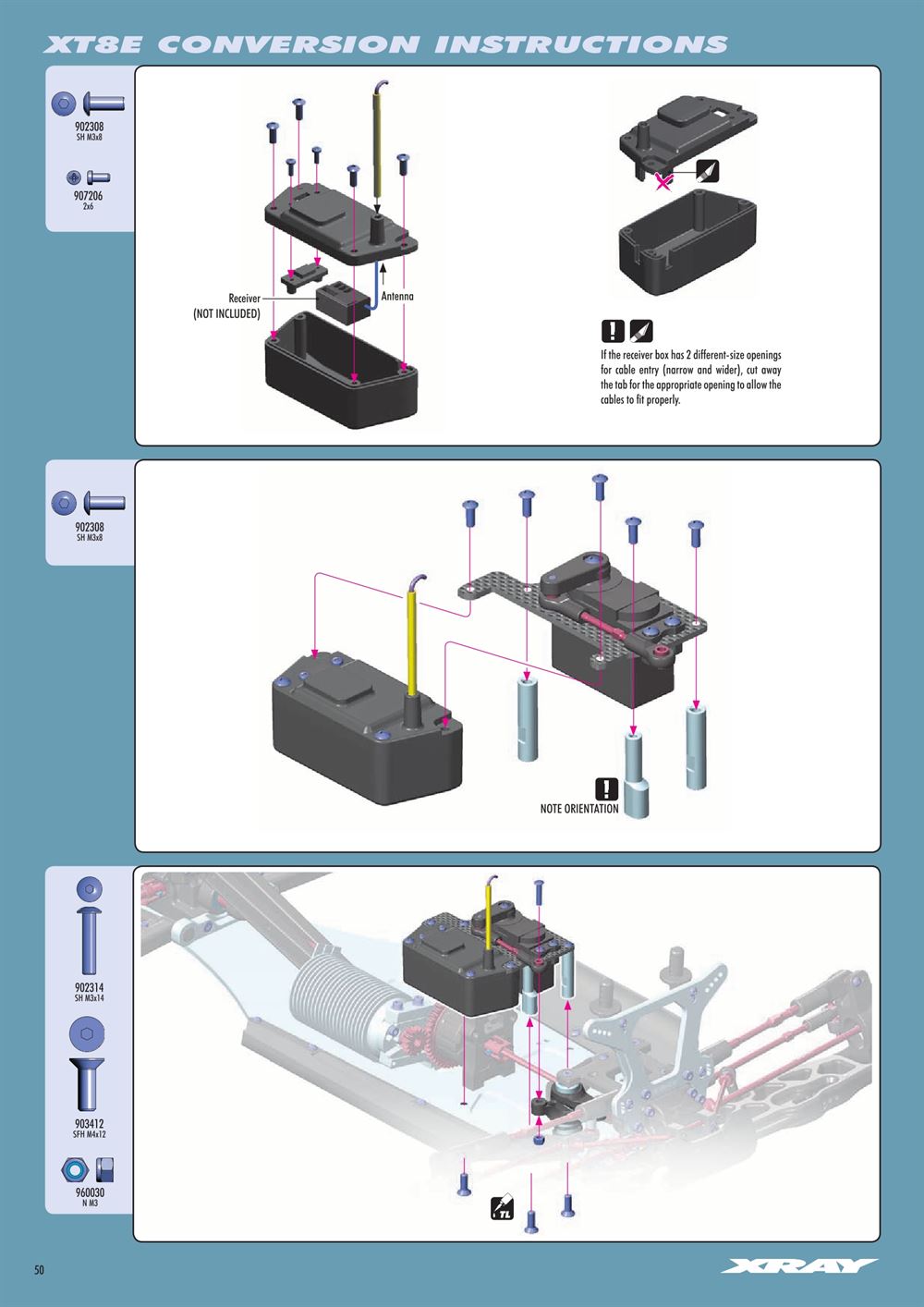 Xray - XT8 2017 Specs (XT8'17) - Manual - Page 50