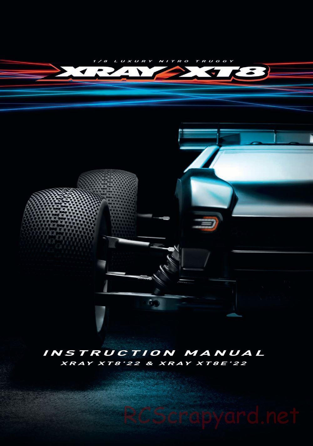 Xray - XT8 2022 Specs (XT8'22) - Manual - Page 1