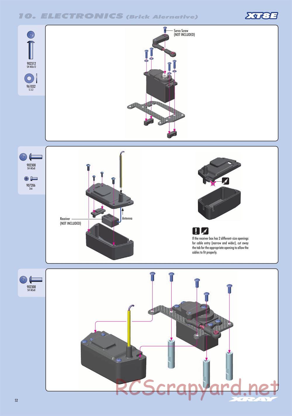 Xray - XT8 2022 Specs (XT8'22) - Manual - Page 52