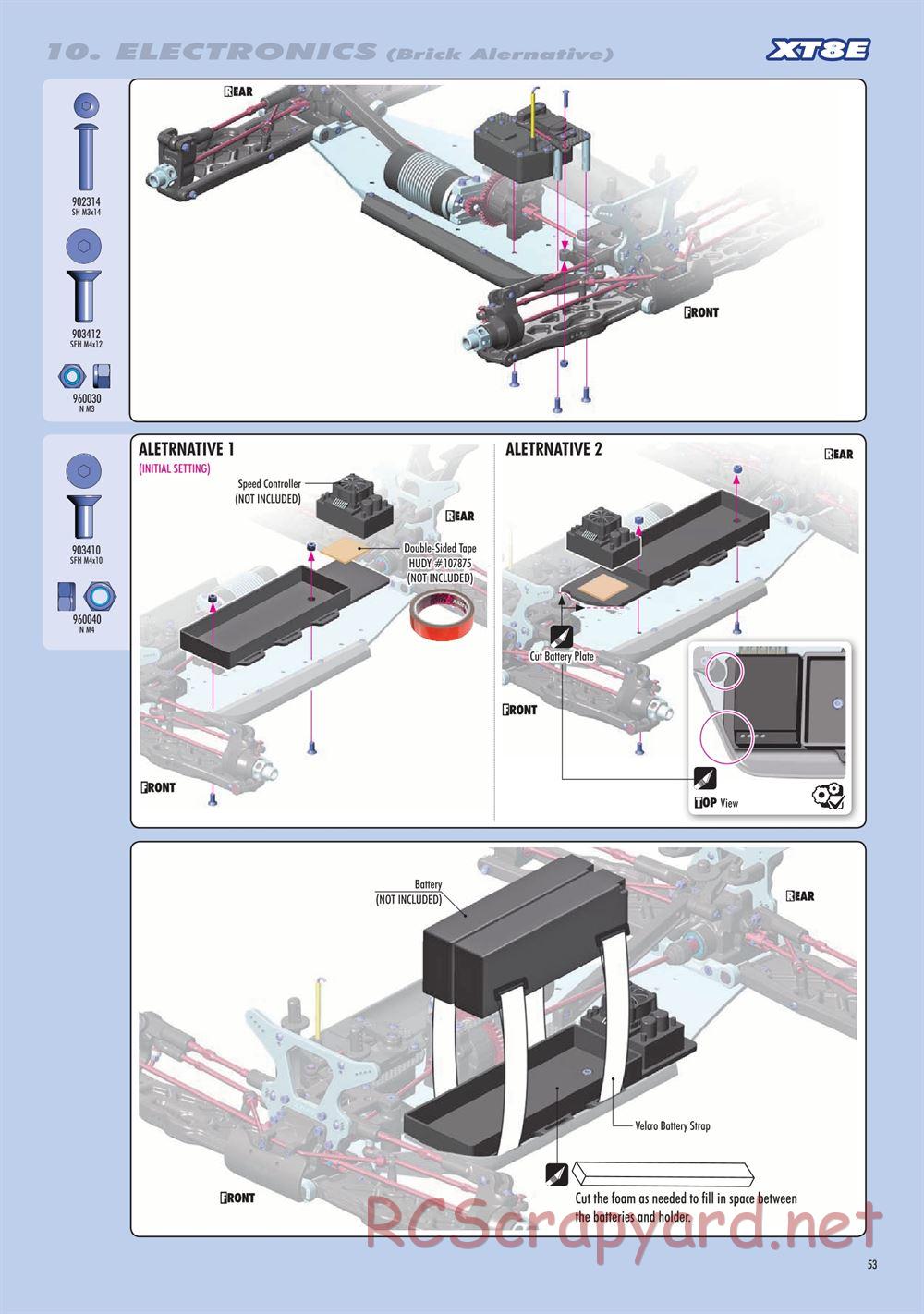 Xray - XT8 2022 Specs (XT8'22) - Manual - Page 53